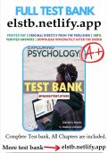 Test Bank for Exploring Psychology in Modules 12th Edition by David G. Myers, C. Nathan DeWall | ‎9781319132125| All Chapters included ||Complete A+ Guide