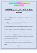 AINS 21 Segment A (ch 1-3) Study Guide Solutions