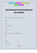 APM PMQ EXAM PRACTICE QUESTIONS AND ANSWERS