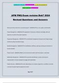 APM PMQ Exam revision Bok7 2024 Revised Questions and Answers