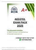 AED3701 EXAM PACK 2025