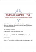 COMSAE ALL QUESTIONS 20242025 WITH GUARANTEED ACCURATE ANSWERS