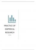 Practice of empirical research (PEO) summary