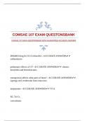 COMSAE 107 EXAM QUESTONSBANK WITH GUARANTEED ACCURATE ANSWERS