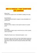 ESB V.2 DOMAIN 4 TEST QUESTIONS AND ANSWERS