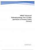 NR507 Advanced Pathophysiology Test 3 || With Questions & Answers (100% Correct)