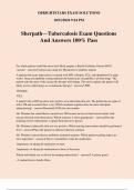 Sherpath—Tuberculosis Exam Questions And Answers 100% Pass