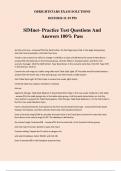 SIMnet- Practice Test Questions And Answers 100% Pass