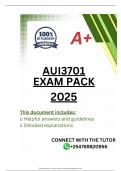 AUI3701 EXAM PACK 2025