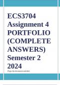 ECS3704 Assignment 4 (COMPLETE ANSWERS) Semester 2 2024 - DUE October 2024; 100% TRUSTED Complete, trusted solutions and explanations. Ensure your success with us...