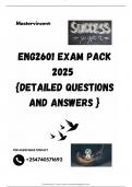 ENG2601 EXAM PACK 2025  {DETAILED QUESTIONS AND ANSWERS }