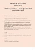 Weld Inspector Level 1 Exam Questions And Answers 100% Pass.