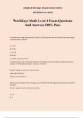 WorkKeys Math Level 4 Exam Questions And Answers 100% Pass