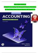 SOLUTION MANUAL Horngren's Accounting, The Managerial Chapters, 14th Edition By Tracie Miller-Nobles Brenda Mattison, All Chapters 1 - 9