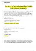 NUR 622 EXAM 2024 SUMMER QTR QUESTIONS AND ANSWERS GRADED A+