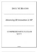 (NLM)D031 NURS 6308 (Advancing EB Innovation in NP) Comprehensive FA Exam Q & S 2024