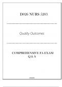 (NLM)D026 NURS 5203 (Quality Outcomes) Comprehensive FA Exam Q & S 2024