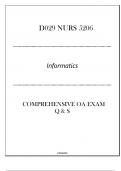 (NI)D029 NURS 5206 (Informatics) Comprehensive OA Exam Q & S 2024.