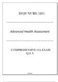 (NLM)D028 NURS 5205 (Advanced Health Assessment) Comprehensive OA Exam Q & S 2024