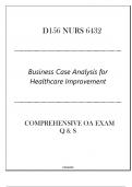 (NLM)D156 NURS 6432 ( Business Case Analysis for Healthcare Improvement) Comprehensive OA Exam 