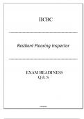 IICRC (Resilient Flooring Inspector) Exam Readiness Q & S 2024