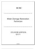 IICRC (Water Damage Restoration Technician) Exam Readiness Q & S 2024