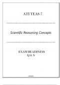 ATI TEAS 7 Science (Reasoning Concepts) Exam Readiness Q & S 2024.