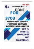 FOR3703 OCTOBER NOVEMBER PORTFOLIO (COMPLETE ANSWERS) Semester 2 2024 - DUE 31 October 2024