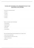 NUR 504 ADVANCED HEALTH ASSESSMENT EXAM 5  2024 QUESTIONS AND ANSWERS