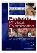 Test Bank For-Pediatric Physical Examination: An Illustrated Handbook 3rd Edition, Karen G. Duderstadt | All Chapters 1-20