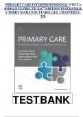 TEST BANK FOR Buttaro: Primary Care: A Collaborative Practice/ Interprofessional Collaborative Practice 6TH EDITION. All Chapters 1- 228 Questions And Answers in 260 Pages. All Answers Are Correct.