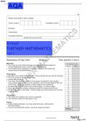 AQA-7367-1-FURTHER MATHEMATICS QUESTION PAPER 1-A LEVEL-22May24-PM