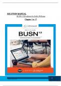 Solution Manual For BUSN: Introduction to Business 12th edition by Kelly & Williams, All Chapters 1 to 17 complete Verified editon