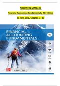 Test Bank For Financial Accounting Fundamentals 8th Edition By Wild, Consists Of 13 Complete Chapters, ISBN: 978-1260728606