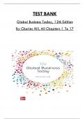 Test Bank For Global Business Today, 12th Edition By Charles Hill, Consists Of 17 Complete Chapters, ISBN: 978-1264067503