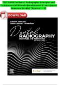 TEST BANK For Dental Radiography: Principles and Techniques 6th Edition by Joen Iannucci & Laura Jansen Howerton, Verified Chapters 1 - 35, Complete Newest Version 2025 A+ Guide ISBN:9780323695510 Instant Pdf Download 