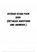 ECS2601 EXAM PACK 2025, (DETAILED QUESTIONS AND ANSWERS)