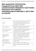 2024 Update|WGU C175/D426 Data Management Exam |2024-2025 LATEST|COMPLETE FREQUENTLY MOST TESTED QUESTIONS WITH VERIFIED ANSWERS/ALREADY GREADED A+ |GET IT 100% ACCURATE!!