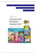 Advanced Pediatric Assessment, 3rd Edition by Ellen M. Chiocca, TEST BANK, Verified Chapters 1 - 26, Complete Newest Version