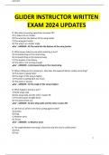 GLIDER INSTRUCTOR WRITTEN EXAM 2024 UPDATES