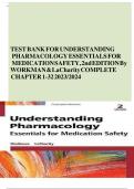 TEST BANK FOR Understanding Pharmacology, Essentials for Medication Safety, 2nd Edition, Workman & La Charity