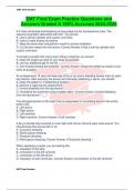 EMT Final Exam Practice Questions and Answers Graded A 100% Accurate 2024-2025