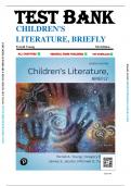 Test Bank For Children's Literature, Briefly 7th Edition by  Terrell Young, All Chapters