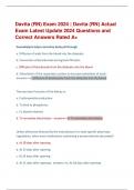 Davita (RN) Exam 2024 | Davita (RN) Actual  Exam Latest Update 2024 Questions and  Correct Answers Rated A+