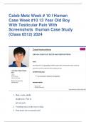 Caleb Metz Week # 10 I Human Case Week #10 13 Year Old Boy With Testicular Pain With Screenshots Ihuman Case Study (Class 6512) 2024