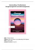 Samenvatting + Proeftentamen boek Change management