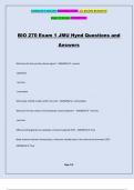 BIO 270 Exam 1 JMU Hynd Questions and Answers