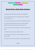 Bonent Review Study Guide Solutions