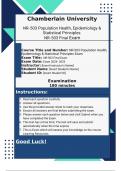 NR-503 Population Health, Epidemiology & Statistical Principles 2024-2025 NR-503 Final Exam Week 5-8 Study Guide Questions and Answers | 100% Pass Guaranteed | Graded A+ |