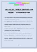 JMU COB 204 CHAPTER 7 INFORMATION SECURITY EXAM STUDY GUIDE